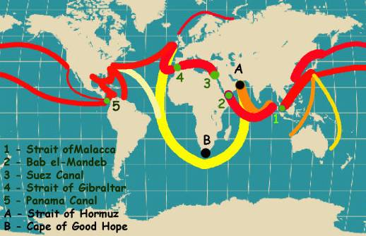 Suez Canal transit cruise itinerary routes